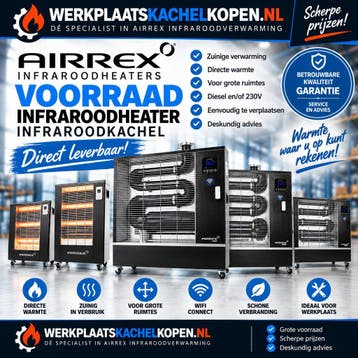 Airrex infraroodheater infraroodkachel Diesel of Elektrisch, Verzenden, Nieuw