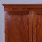 strak en sober Engels kabinet in mahonie  met 5 laden ca 183, Ophalen of Verzenden