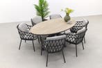 Taste Belmond / GI Edison 220x115 cm. - ovale tuinset, Verzenden, Nieuw, Rvs, Tuinset