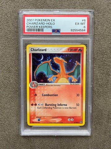 Pokémon - 1 Graded card - Charizard 6/108 Foil, Holo - PSA 6, Nieuw