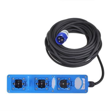 ProPlus Stekkerdoos - 3-weg Schuko - 5 meter - IP44 - Neo..., Doe-het-zelf en Verbouw, Elektra en Kabels, Ophalen of Verzenden