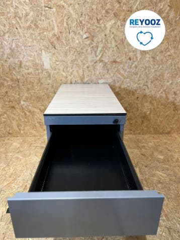 Ahrend Ladeblok - zilvergrijs - 76x43x56cm - 3 laden - m..., Nieuw in verpakking