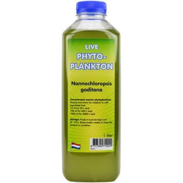 AQUADIP Phytoplankton Nannochloropsis gaditana - 1000ml fles, Ophalen of Verzenden, Nieuw