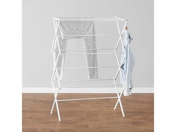 Veiling - Amazon Basics opvouwbaar wasrek/droogrek wit, Tuin en Terras, Droogmolens en Wasrekken, Nieuw