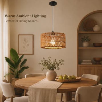 Hanglamp Rotan Mand - Rustiek Landelijk Design - Verstelbaar, Verzenden, Nieuw