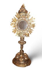 Barok Monstrans - Verzilverd - begin 18e eeuw, Antiek en Kunst
