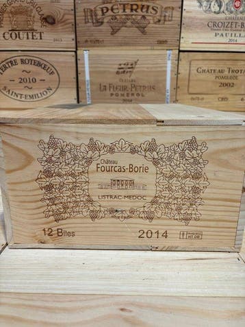2014 Château Fourcas Borie - Haut-Médoc - 12 Flessen (0.75, Verzamelen, Nieuw