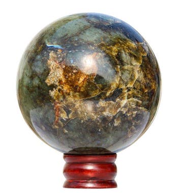 KAMR GEM | Massieve 150 mm sprankelende Labradorietbol –