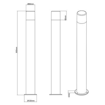 LED Tuinverlichting - Staand Buitenlamp - Trion Hosina XL -, Tuin en Terras, Buitenverlichting, Staande lamp, Nieuw, Ophalen of Verzenden
