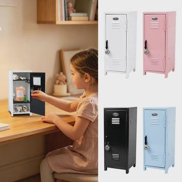 Mini Metal Lockerkastje - Kantoor & Slaapkamer Organizer met, Verzenden, Nieuw