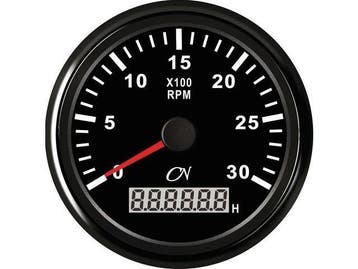 CN toerenteller met bedrijfsurenteller 3000 rpm Zwart, Ophalen of Verzenden, Nieuw
