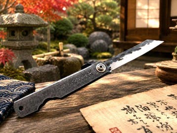 Higonokami Manico acciaio brunito SK5 Knife – Coltello