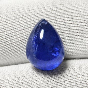 Tanzaniet 10 ct natuurlijke tanzaniet peervormige cabochon -