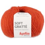 Katia Soft Gratté - 72 roestoranje - Mohair-Look Acryl Gar, Ophalen of Verzenden, Nieuw