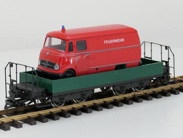 TRAINLINE45 3050100 Niederbordwagen Grun Mit Wittenberger..., Gebruikt, Gelijkstroom, Overige typen, Ophalen of Verzenden