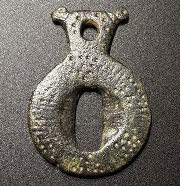 Byzantijns Brons Aantrekkelijk, versierd hangslot, draagbaar