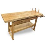 Houten werkbank Lumberjack WB1520D2, Ophalen of Verzenden, Nieuw, Minder dan 70 cm, Bankschroef