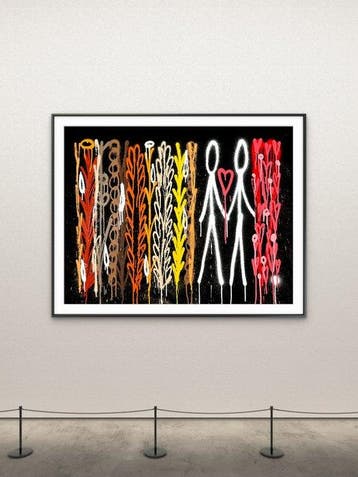 Nuno Barbedo (1983) - Make it together (XL size painting)