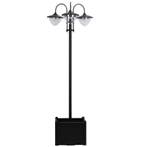 TRUUSK Solar Light Tuinlamp - 3-kops Lamp - Met Bloempot Voe, Verzenden, Nieuw