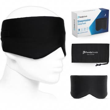 PurelyGoods Slaapmasker Katoen – Zwart, Verzenden, Nieuw, Overige typen