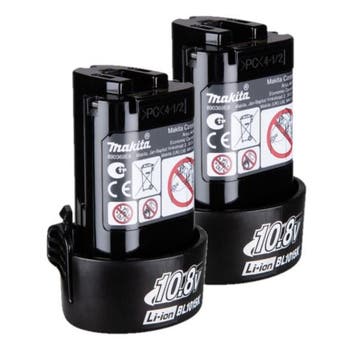 Startset: 2x Makita BL1015K / 191349-9 accus, origineel, Verzenden, Nieuw