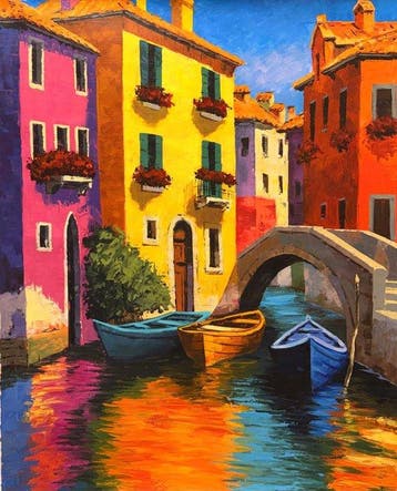 Milo Verdan (XXI) - Canales de Venecia - XL