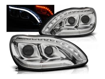 2e kans DRL LED tube koplampen Chrome geschikt voor Mercedes, Verzenden, Gebruikt, Mercedes-Benz