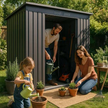 Metalen gereedschapsschuur / Tuinschuur / Berging M - Incl., Tuin en Terras, Verzenden, Nieuw