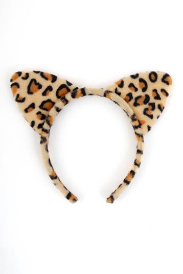 Haarband Luipaard Crème Bruin Panterprint Strepen Diadeem Oo, Ophalen of Verzenden, Nieuw, Carnaval, Accessoires