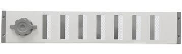 Aluminium afsluitbaar schuifrooster opbouw 500 x 90mm - WIT, Verzenden, Nieuw