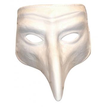 Wit Venetiaans comedy masker - Venetiaanse maskers, Ophalen of Verzenden, Nieuw