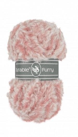 Durable Furry 225 Vintage pink - Haakgaren / Breigaren, Ophalen of Verzenden, Nieuw, Breien of Haken, Wol of Garen