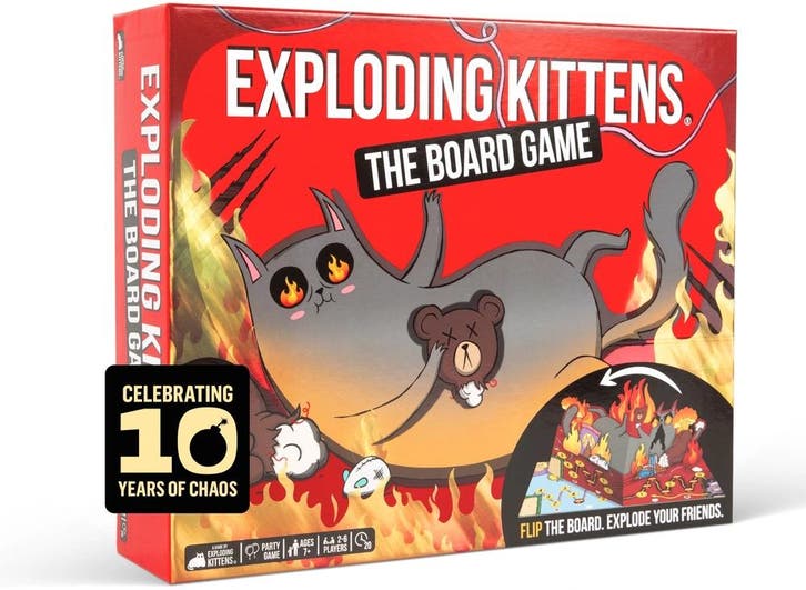 Exploding Kittens The Board Game (Engelse versie) |, Hobby en Vrije tijd, Gezelschapsspellen | Bordspellen, Nieuw, Verzenden
