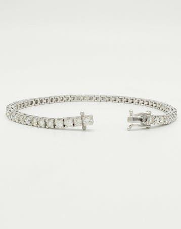 Armband - 18 karaat Witgoud Diamant (Natuurlijk), Nieuw