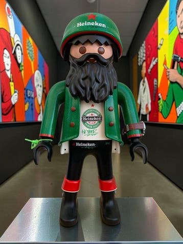 WASE - Beeldje - HEINEKEN POP ART CUSTOM XXL - Plastic