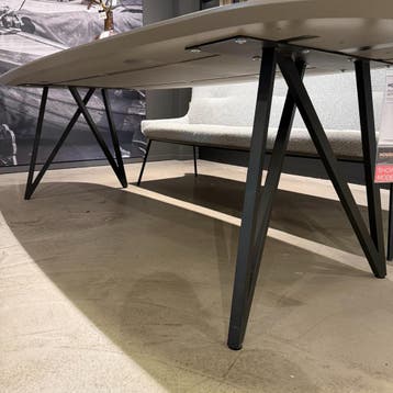 Eettafel DUTCHZ 110 - 260x105 - Tonvormig Grijs - House of, Nieuw, 150 tot 200 cm, Modern, 50 tot 100 cm