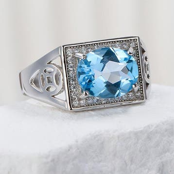 Zonder minimumprijs - Ring Zilver, Platina, Verguld -, Nieuw