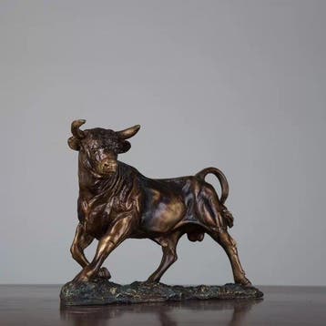 Beeld, Spanish Bull Resin Sculpture – Decorative Ornament -