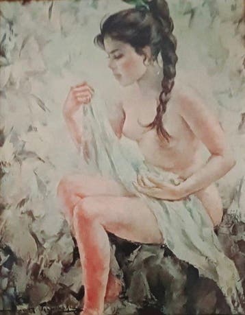 Igor Talwinski (1907-1983) - Catherine La Rose à la toilette