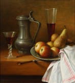 Wil Smits (1941) - Stilleven van witte rozen, Antiek en Kunst, Kunst | Schilderijen | Klassiek