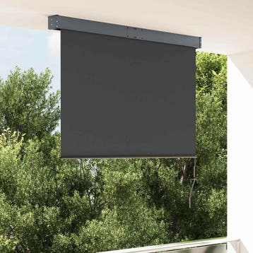 Rolgordijn buiten 140x250 cm antraciet - 40% korting, Ophalen of Verzenden, 150 tot 300 cm, Screen, Minder dan 250 cm