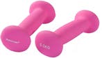 Tunturi Dumbbell set - 2 x 0,5 kg - Neopreen - Fluor Roze -, Sport en Fitness, Ophalen of Verzenden, Nieuw