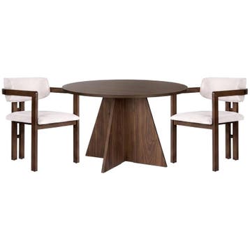Evila Eettafel - Bruin/Houtkleurig - Nieuw/Ongebruikt -, Huis en Inrichting, 50 tot 100 cm, 100 tot 150 cm, Nieuw, Scandinavisch