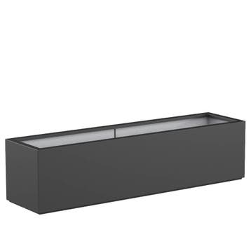 Polyester plantenbak 200x50x50cm - Met bodem, Kunststof, 100 cm of meer, Nieuw, Rechthoekig