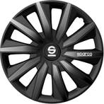 Sparco Wieldoppen setpen Milano - 15-inch - Zwart/Grijs - Se, Verzenden, Nieuw