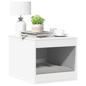 vidaXL Kattenbakkast 47x59x42 cm bewerkt hout wit, Verzenden, Nieuw