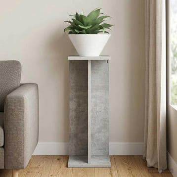 vidaXL Plantenstandaard Betongrijs 25 x 25,5 x 60,5 cm, Verzenden, Nieuw