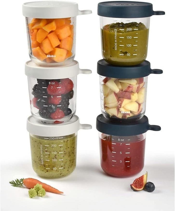 Glazen Babyvoeding Potjes 6st | Tweedekansje | OP=OP, Kinderen en Baby's, Babyvoeding en Toebehoren, Zo goed als nieuw, Overige typen