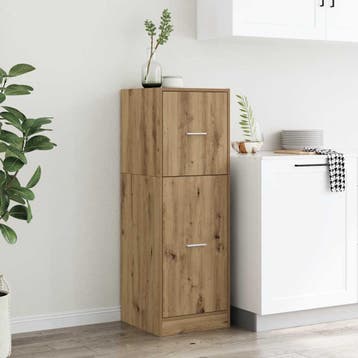 vidaXL Apothekerskast 40x41x118 cm bewerkt hout artisanaal, Huis en Inrichting, Verzenden, Nieuw