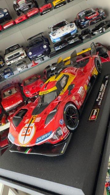 Bburago 1:18 - Modelauto - Ferrari 499P #50 Winner 24h, Nieuw